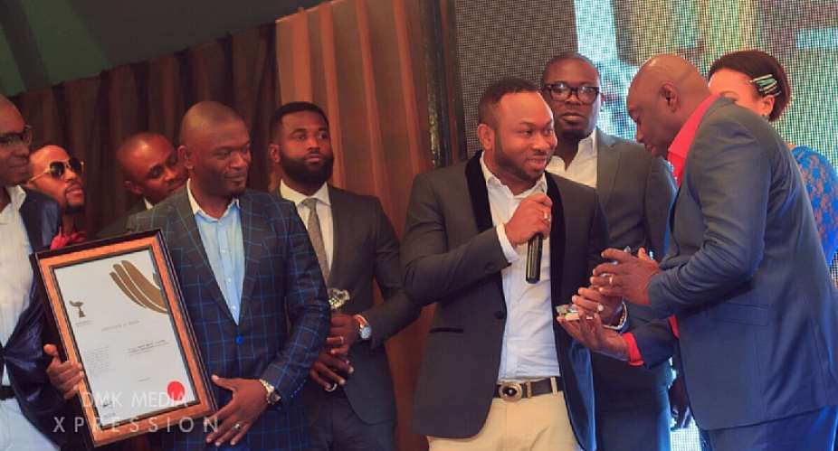 Pictures: OLAKUNLE CHURCHILL, Tonto’s husband honored as ‘Nigerian Goodwill Ambassador’