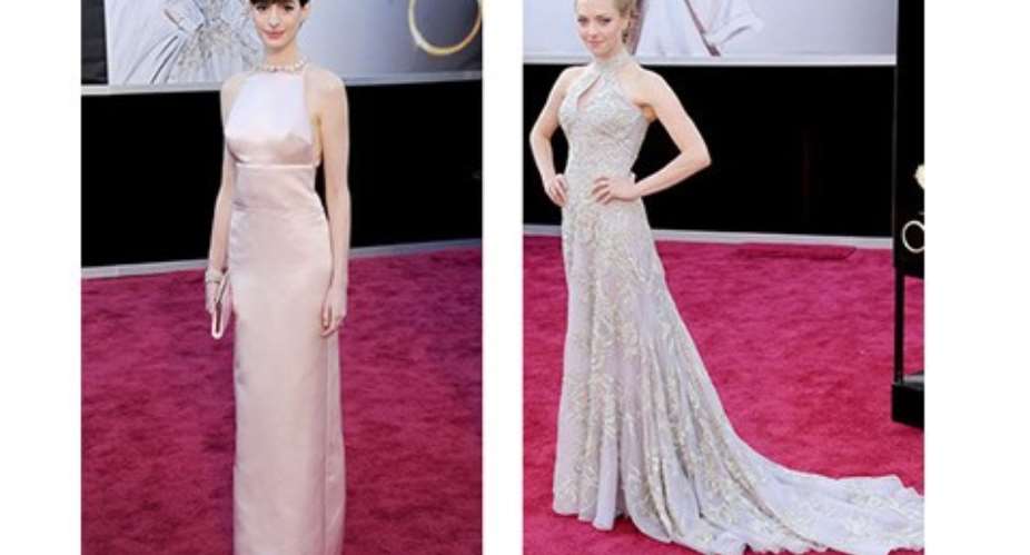 Anne Hathaway, Amanda Seyfried at the Oscars (Gregg DeGuire/WireImage)