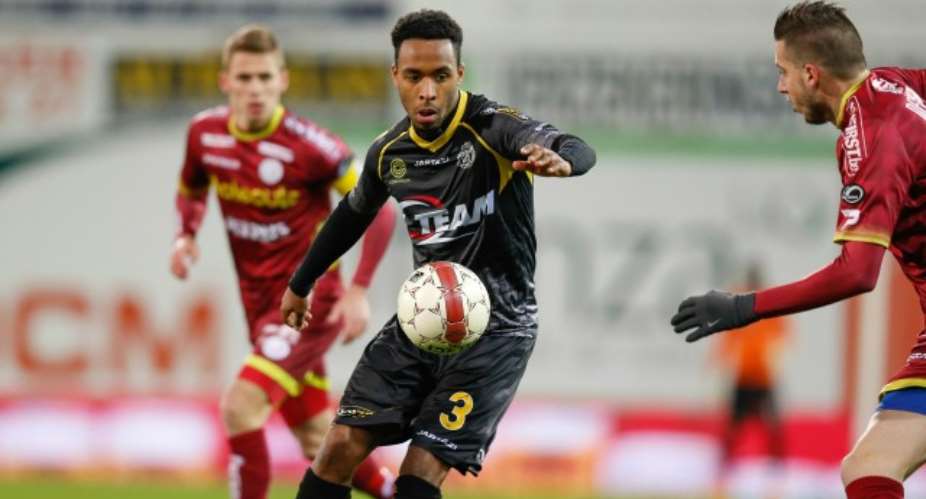 Denis Odoi scored for Lokeren at Club Brugge in the Belgian Pro League play-offs on Friday night