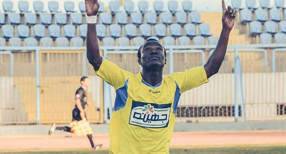 Ghanaian John Antwo scores chart topping eighth goal in Egypt