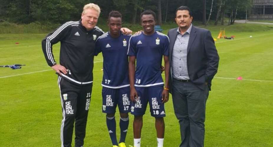 Omar El Eter and former Inter Allies duo Prosper Kassim and Lawson Sabah.