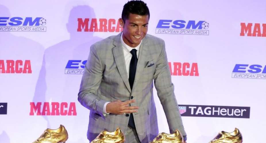 Cristiano Ronaldo awarded with European Golden Shoe trophy for record fourth time