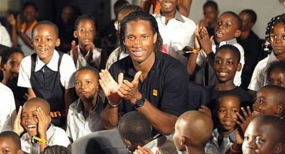 Generous: Didier Drogba sends 5000 children back to school