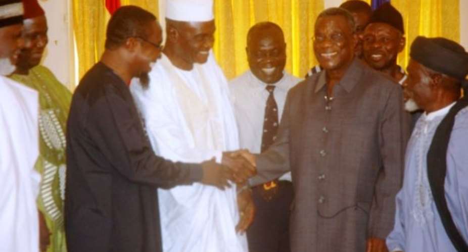 Road contractors, Muslim group confer with President Mills