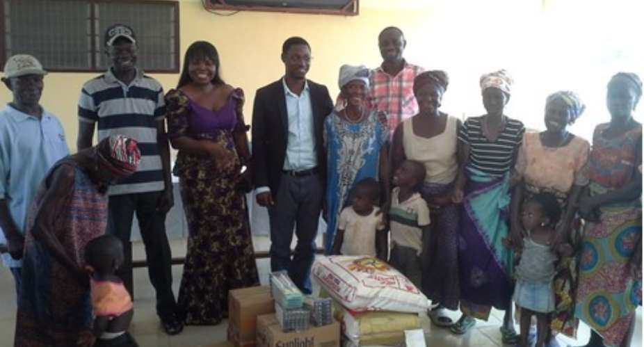 CNA officials donate to the Ho Lepers Village