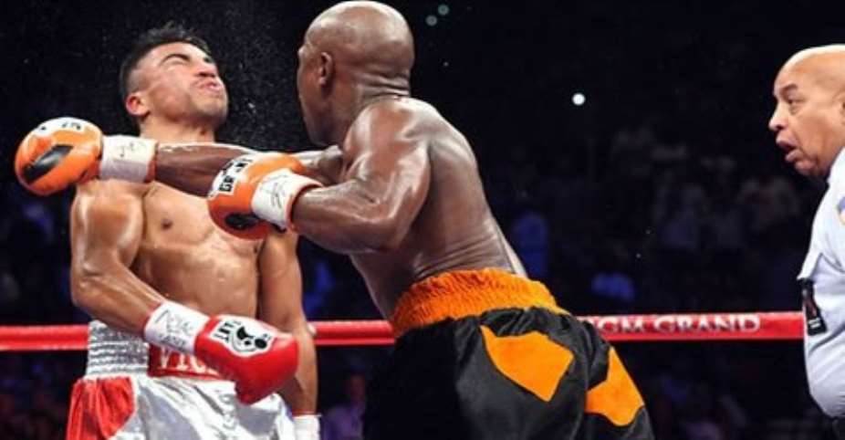 Mayweather is now 42-0 in his career, with 26 knockouts