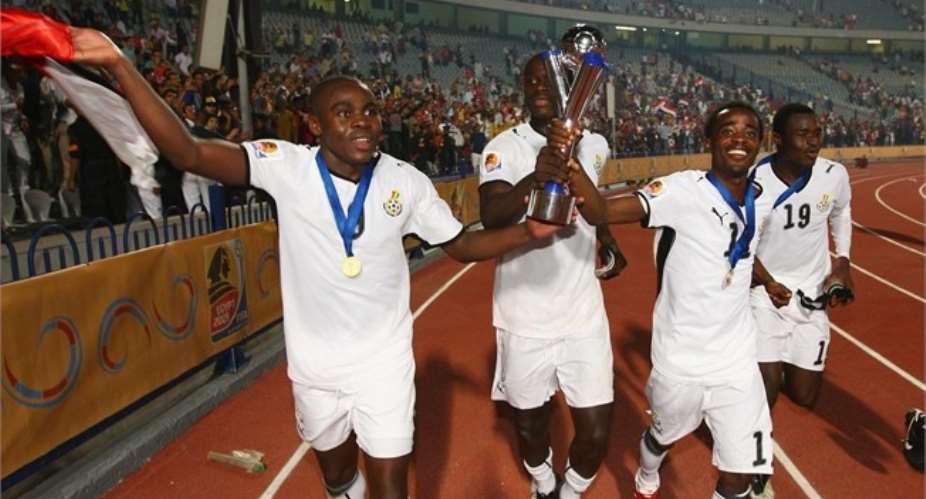 Ghana players celebrate after winning 2009 FIFA U20 World Cup