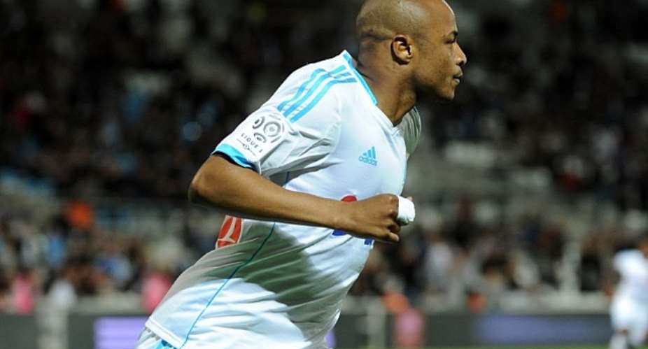 Andre Ayew bagged a hat-trick for Olympique Marseille