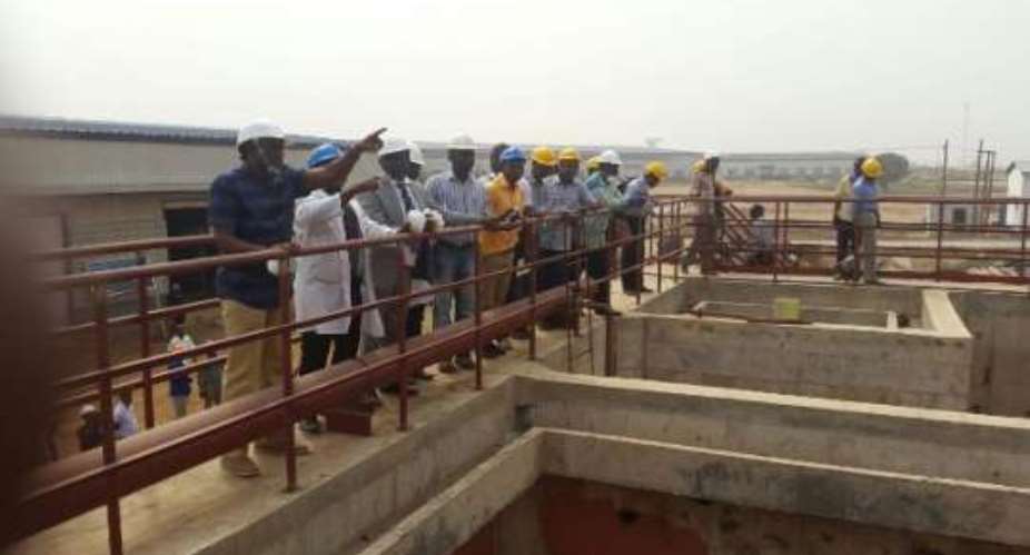 Minister inspects fecal Compost treatment plant