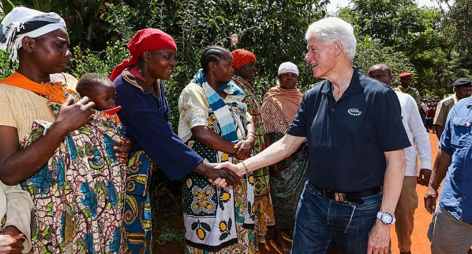 President Clintons Site Visits in Tanzania