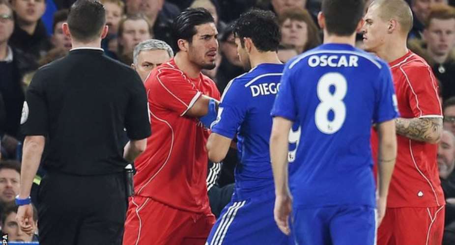 Chelsea striker Diego Costa charged for alleged stamp