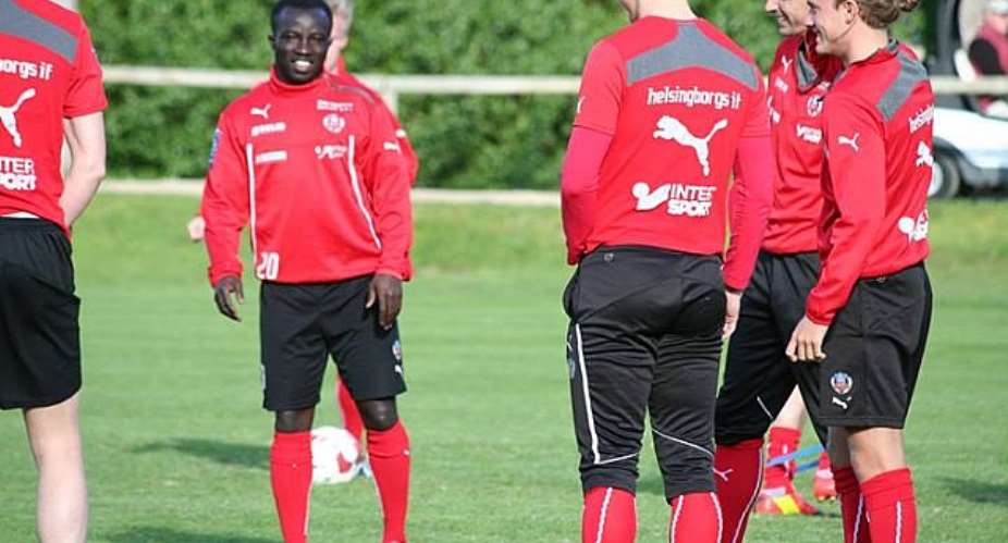 Ema Boateng has returned to training for Helsingborg IF