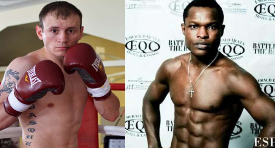 Emmanuel Bukom Jah takes on Sammy Vasqueez on Friday at the Consol Energy Center in Pittsburg, PA