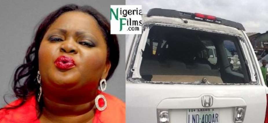 Fans Damage Eniola Badmus' 2-Month Old 'Honda Bullet' Car In Lagos, Gets Body Guard