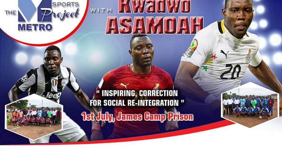 Kwadwo Asamoah leads Black Stars players to inspire James Camp Prisoners on 1st July