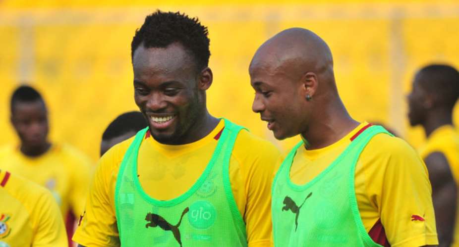 Michael Essien and Andre Ayew