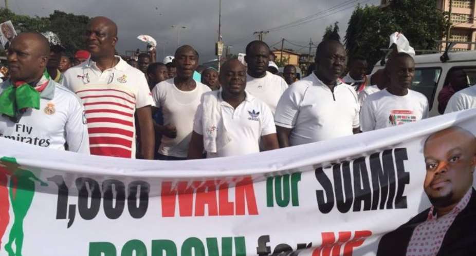NDC man for Suame leads residents in health walk