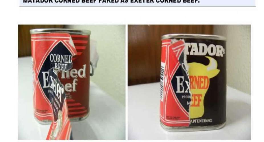 FOOD SAFETY ALERT!!: DISTRIBUTION AND SALE OF FAKE EXETER CORNED BEEF