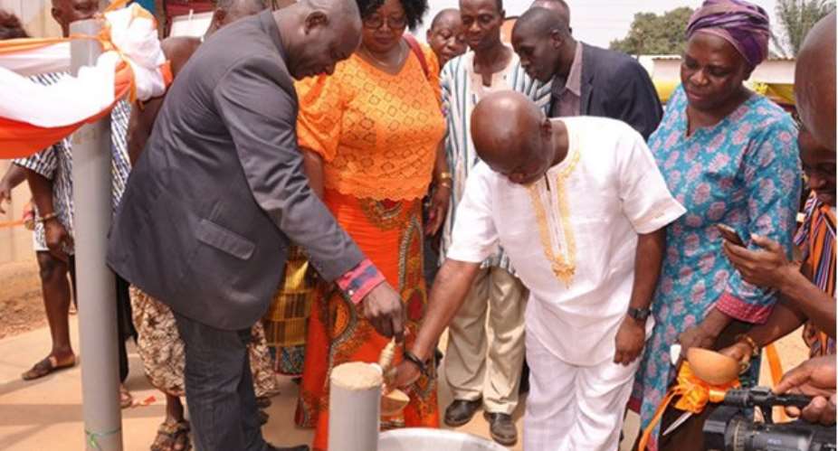 GOIL assists two communities with boreholes
