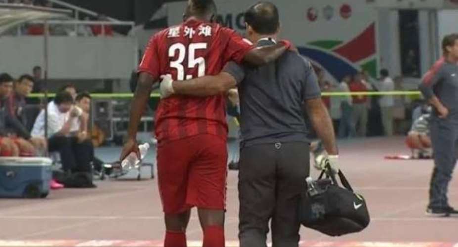 Gyan aggravates knee injury in Shanghai SIPG loss
