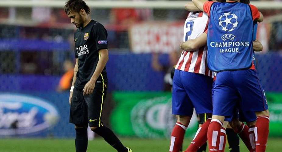 Atletico force Bacerlona to take a bow out of Champions League
