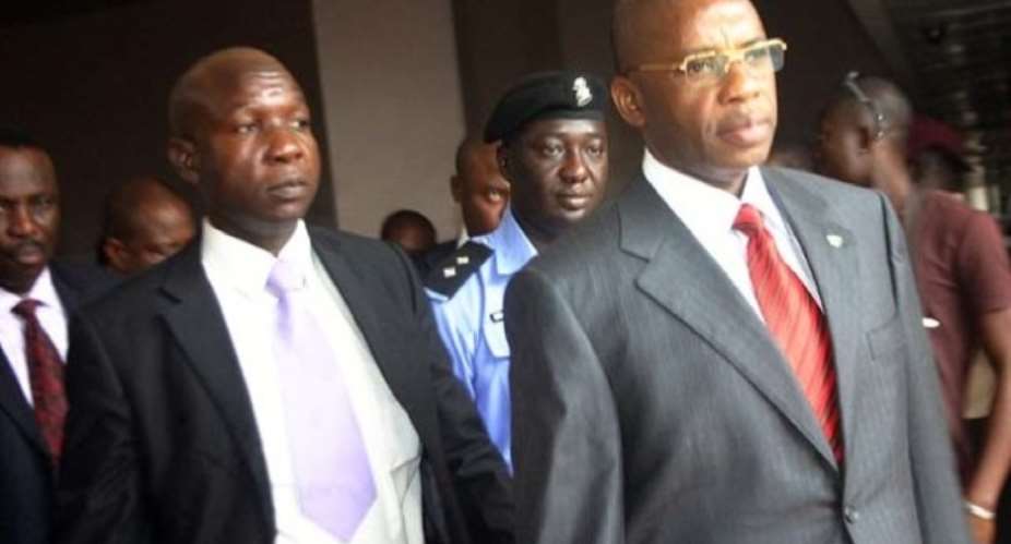 PHOTO: A FILE PHOTO OF IMO STATE GOVERNOR, MR IKEDI OHAKIM (R) DURING A RECENT VISIT TO LAGOS.