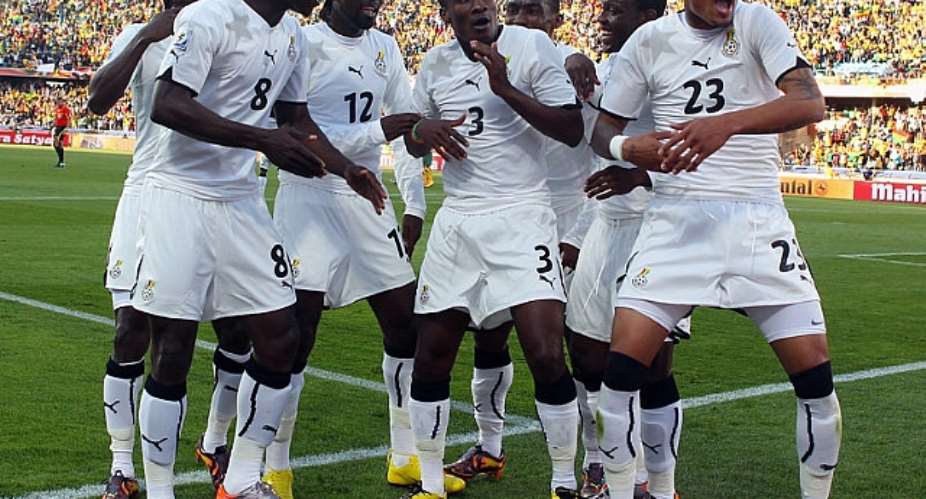 Ghana Black Stars celebrate goal