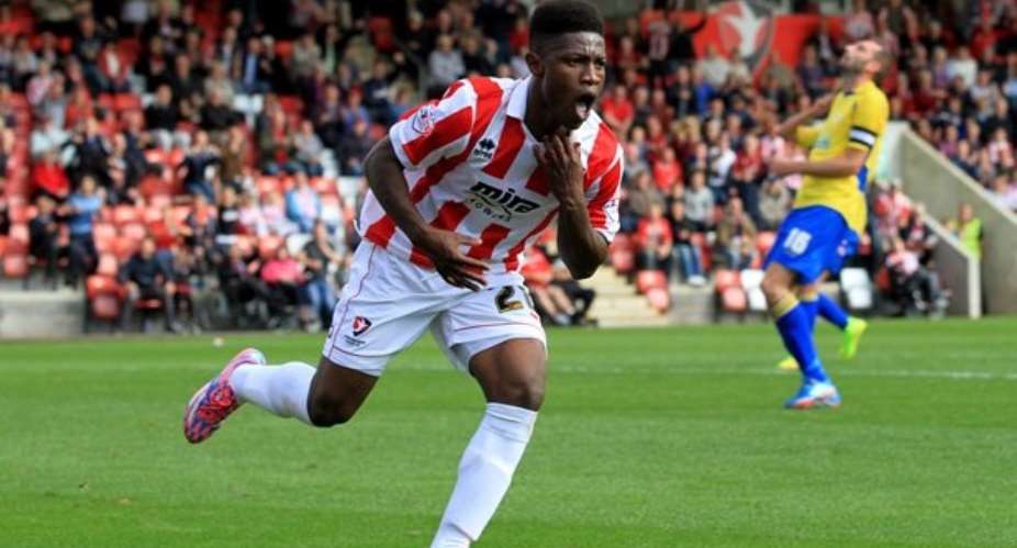 Ghanaian teen sensation Koby Arthur scores to lift Cheltenham Town in English fourth-tier
