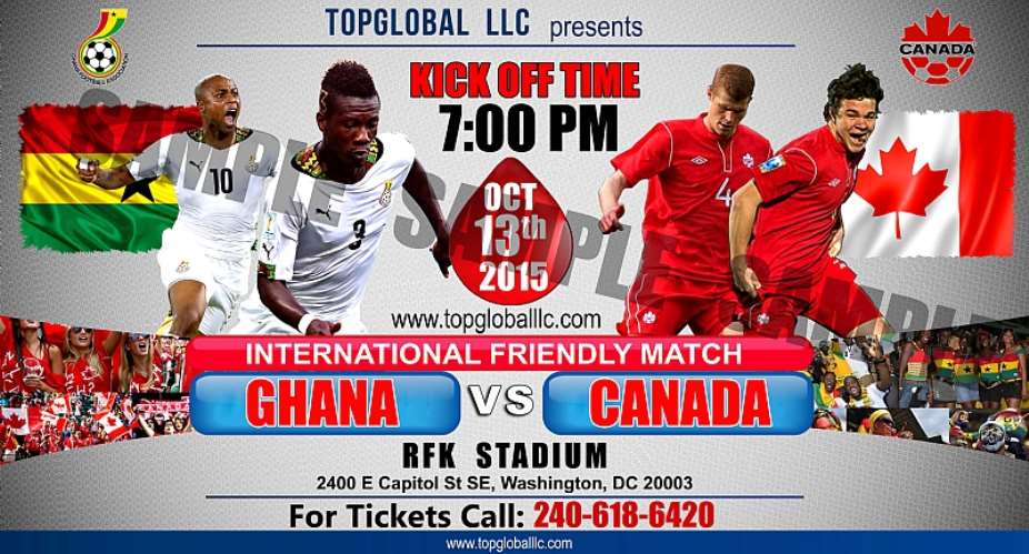 Black Stars Take On Canada Next Month Of October...
