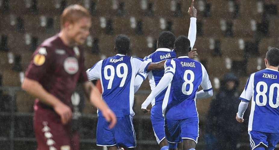 Gideon Baah: Ghanaian defender scores to help HJK Helsinki defeat Torino in Europa League