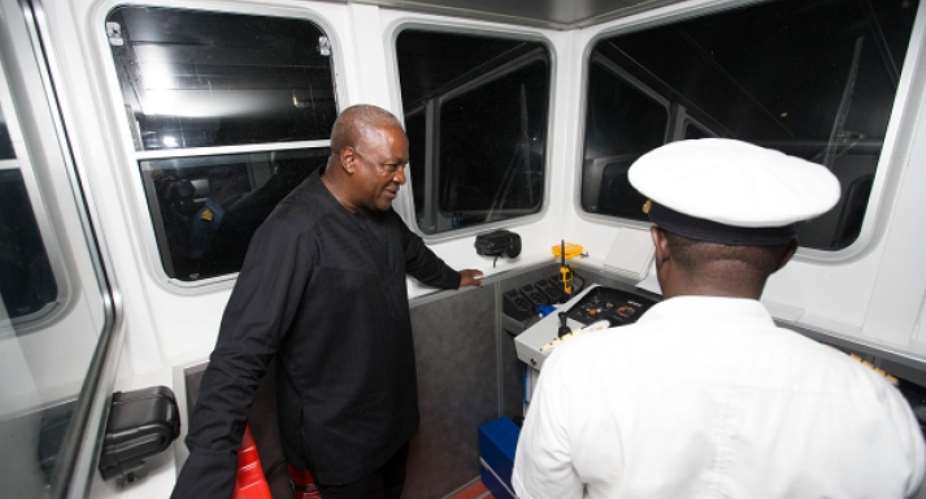 President Mahama commissions  two water vessels to round up ER tour