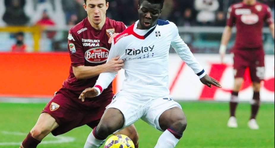 Godfred Donsah in action against for relegated Cagliari against Torino