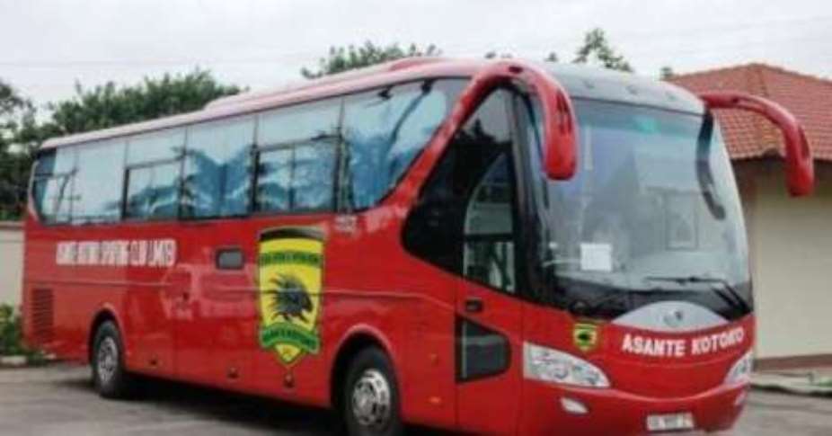 Ghana Premier League: Strange substance smeared on Kotoko bus sparks juju claims