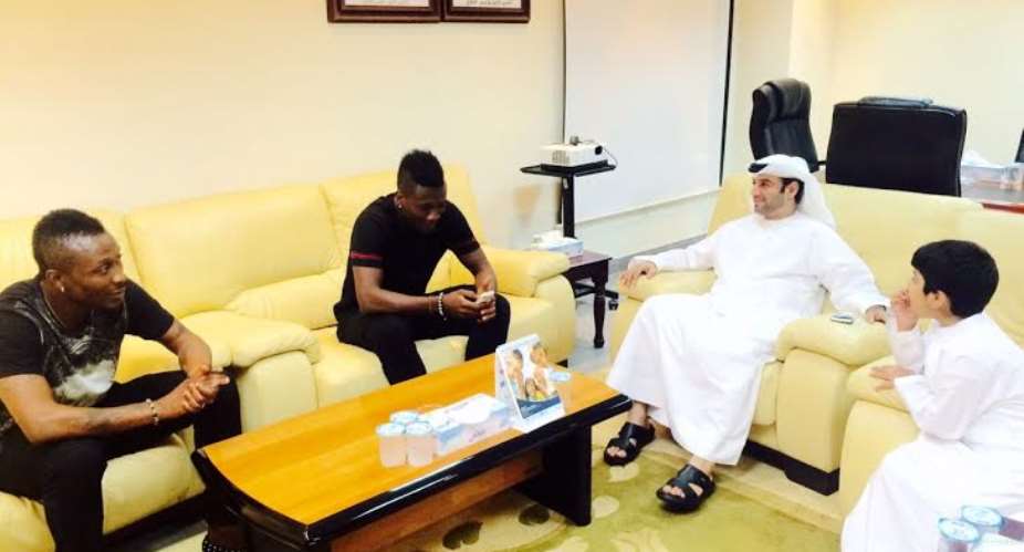 Gyan in a meeting with the Al Ain board on Tuesday