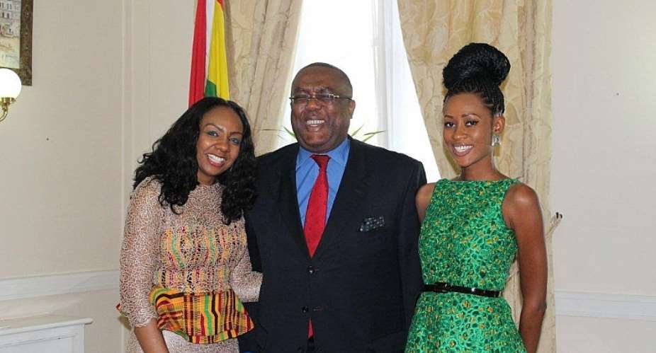 Miss Ghana pays courtesy call on High Commissioner to the UK Victor Smith.