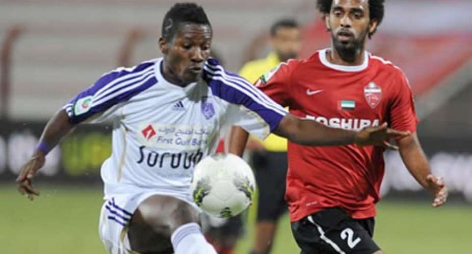 Asamoah Gyan is now top scorer in the UAE Pro League