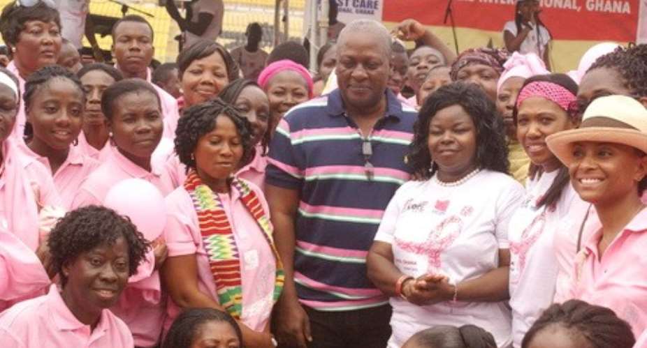 Vice President John Mahama in a group photograph with the organisers