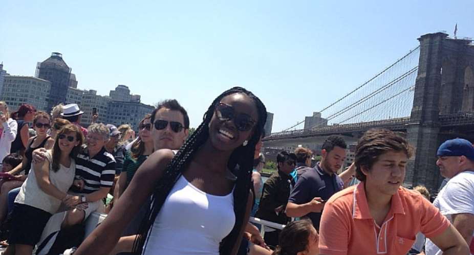Miss Ghana 2012 Naa Okailey Shooter Cools Off In The States