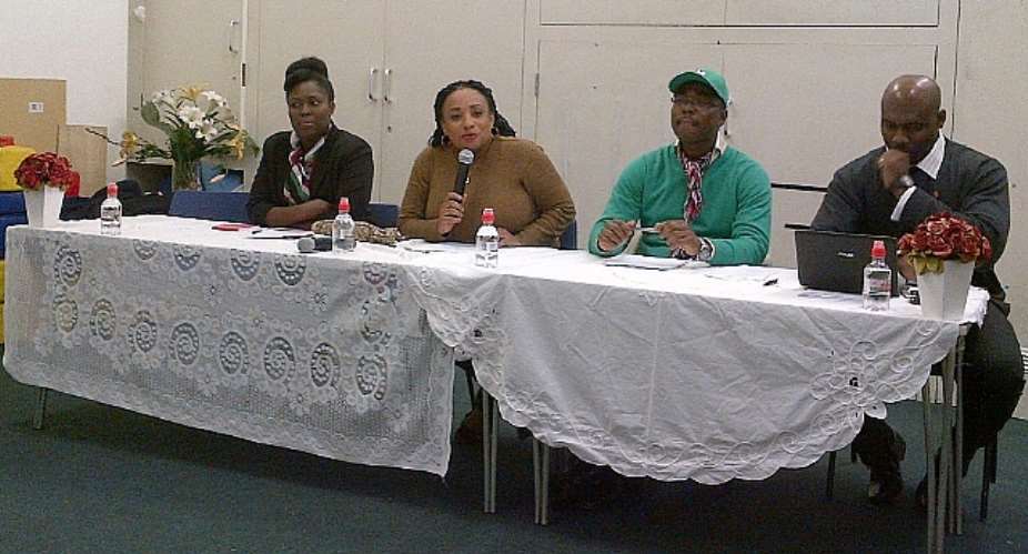 Zita takes NDC campaign Internationaladdresses John Mahama Fan Club in London