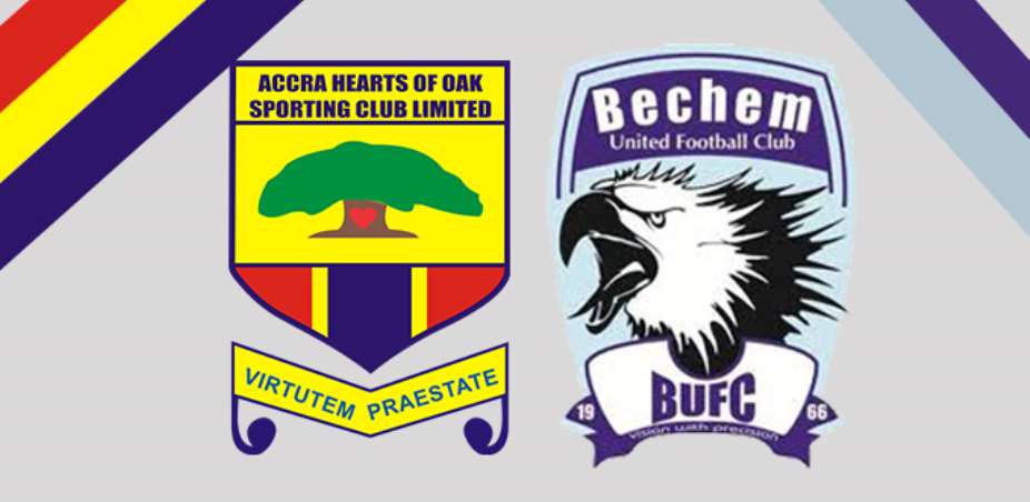 Ghana Premier League Preview: Bechem United Vs Hearts of Oak