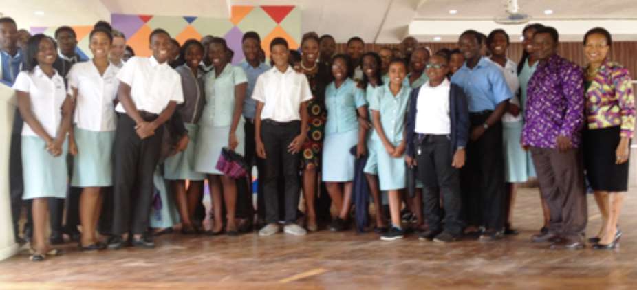 Vlisco nominee Anita Erskine-Amaizo inspires Alma mater