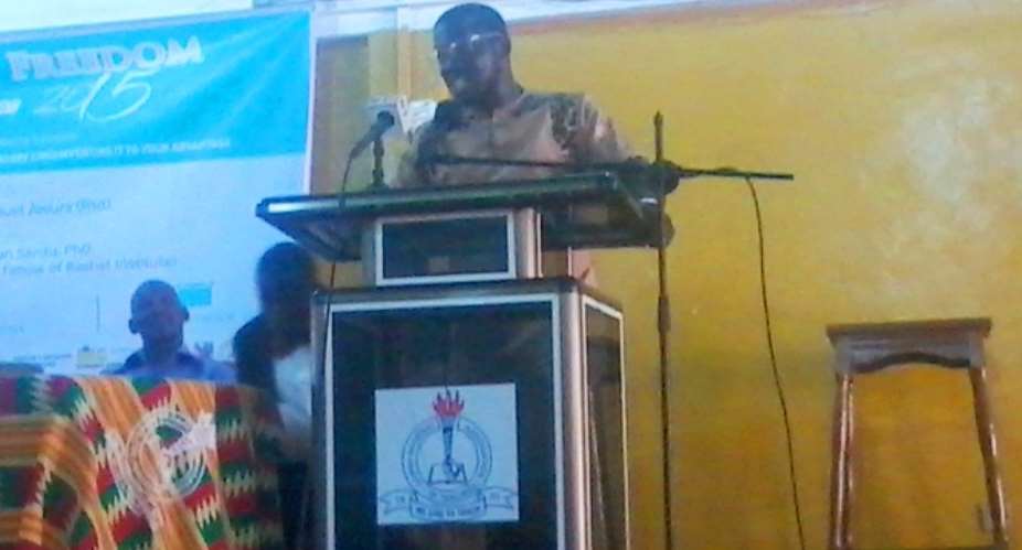 Dr. Emmanuel Tweneboah Senzu, PhD Speaking At The Event