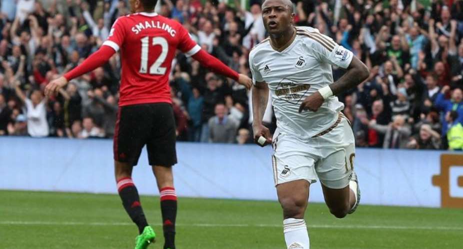 Photos: Andre scores again as Swansea finish off Man United