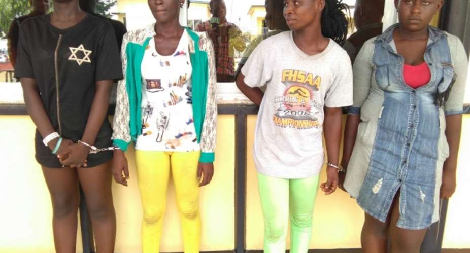 Female armed robbery gang arrested in Kumasi