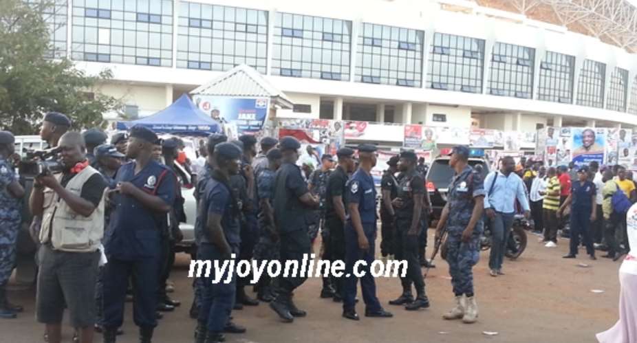 NPP Decides: Political activity begin early; Police in control; Journalists queue for accreditation
