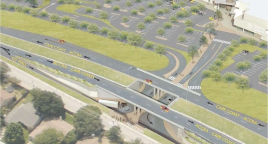 West Hill mall  interchange underway