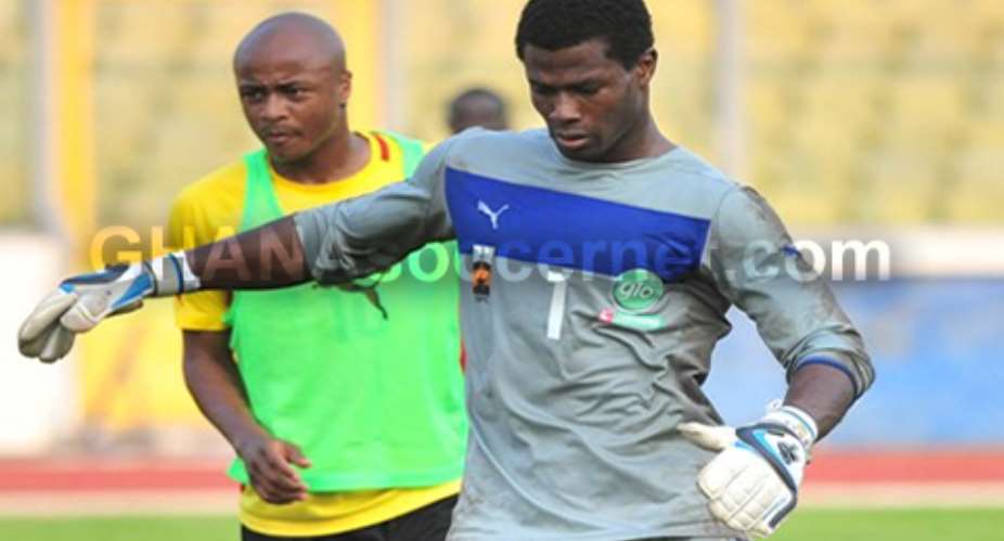 Ghana goalkeeper Razak Brimah could miss Guinea clash
