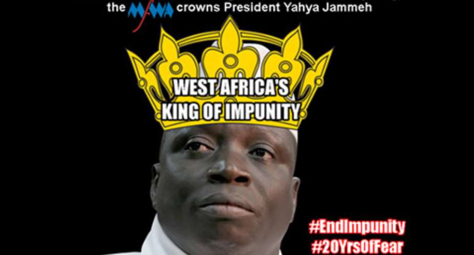MFWA declares Gambian Prez 'West Africa King of Impunity'