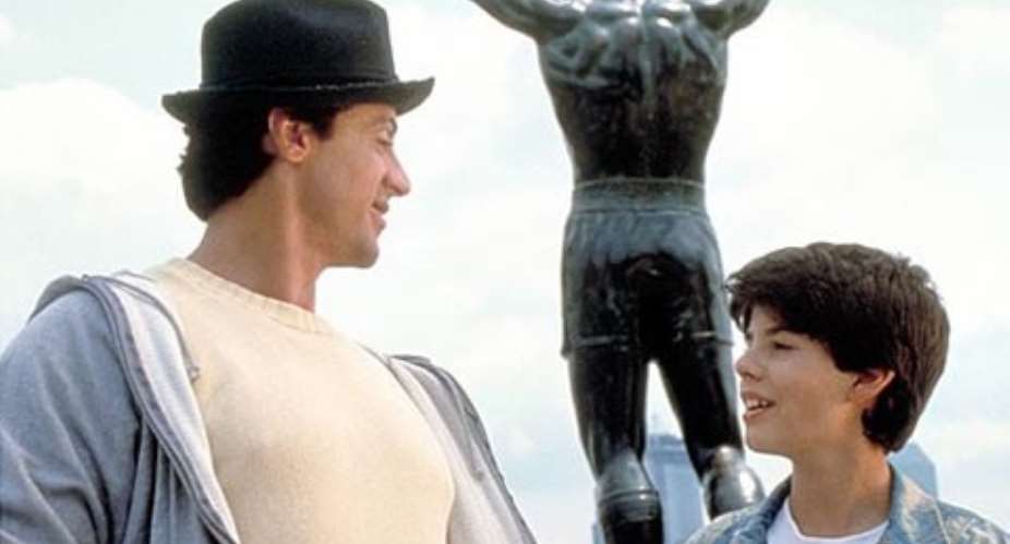 Sage starred aged 14 as Rocky Balboa's son in Rocky V