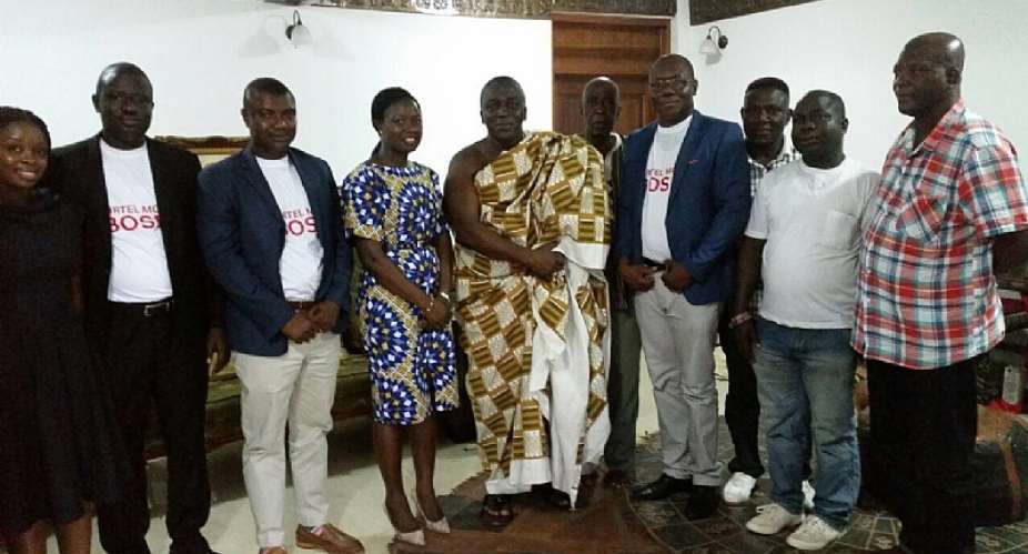 Airtel Ghana Senior Leadership Pays Courtesy Call On Nana Kwabena Nketia–Omanhene Of Esikado